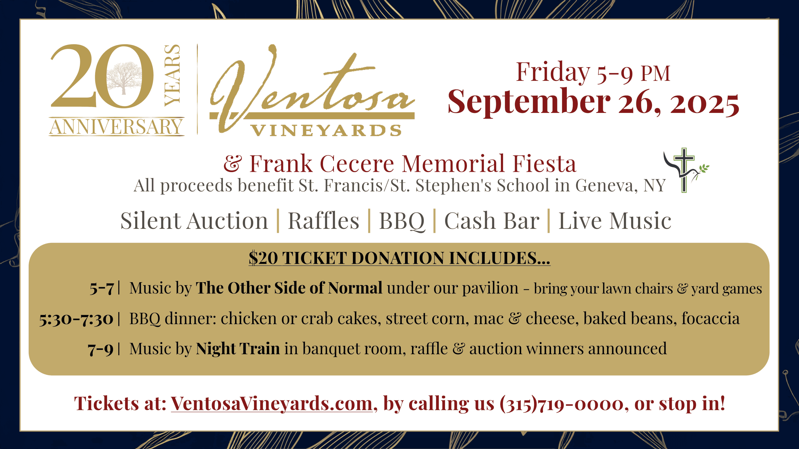 Ventosa's 20th anniversary celebration