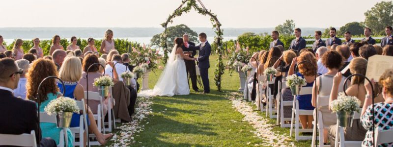 lakefront wedding